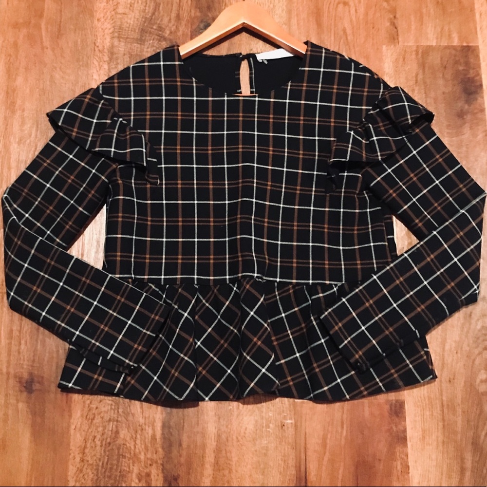Zara Trafaluc Peplum Top